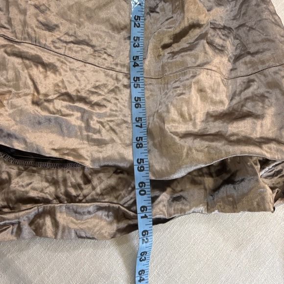 Nicole Miller Dress 0 Bronze Babydoll Ruched Mermaid Formal Gown Evening - Picture 10 of 12